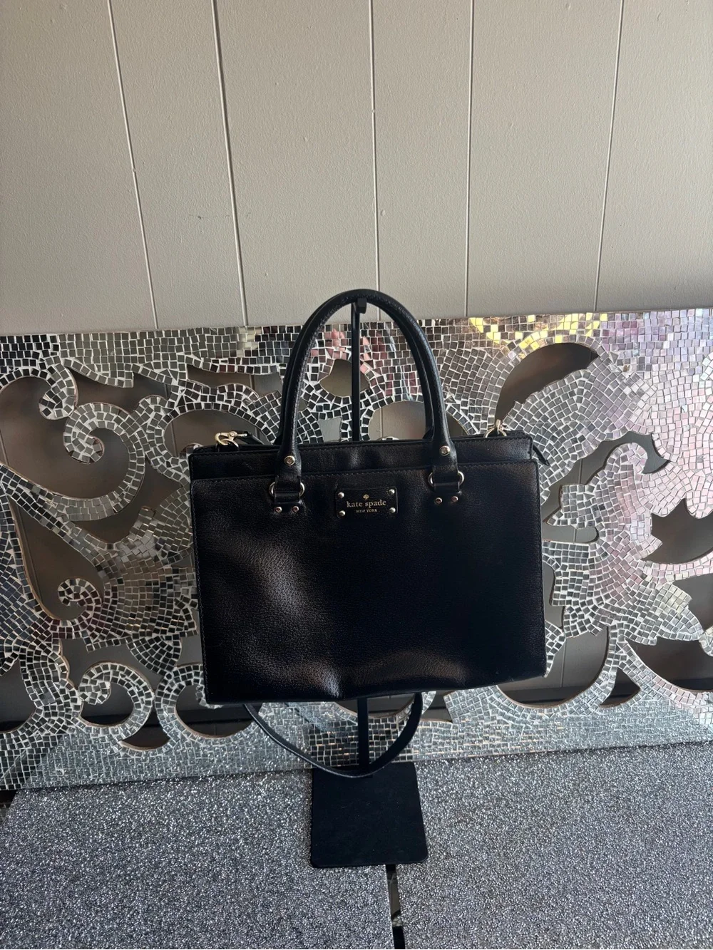 ⭐️Kate Spade Black Leather Satchel Bag